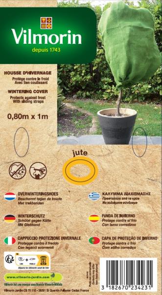 Croissance et protection des végétaux - Housse d'hivernage - 0.8 m x 1 m - PACKAGING_RECTO